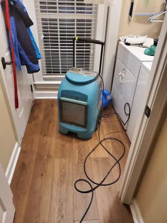 Commercial dehumidifier deployed for Flood Damage Cleanup in Neenah