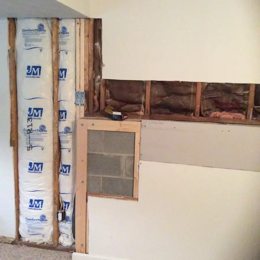 Wall insulation replacement during Contents Cleaning & Restoration in Neenah
